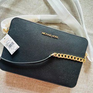 Michael Kors Jet Set Large Saffiano Leather Crossbody Bag